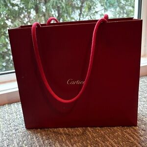 Cartier Deep Red Shopping Bag